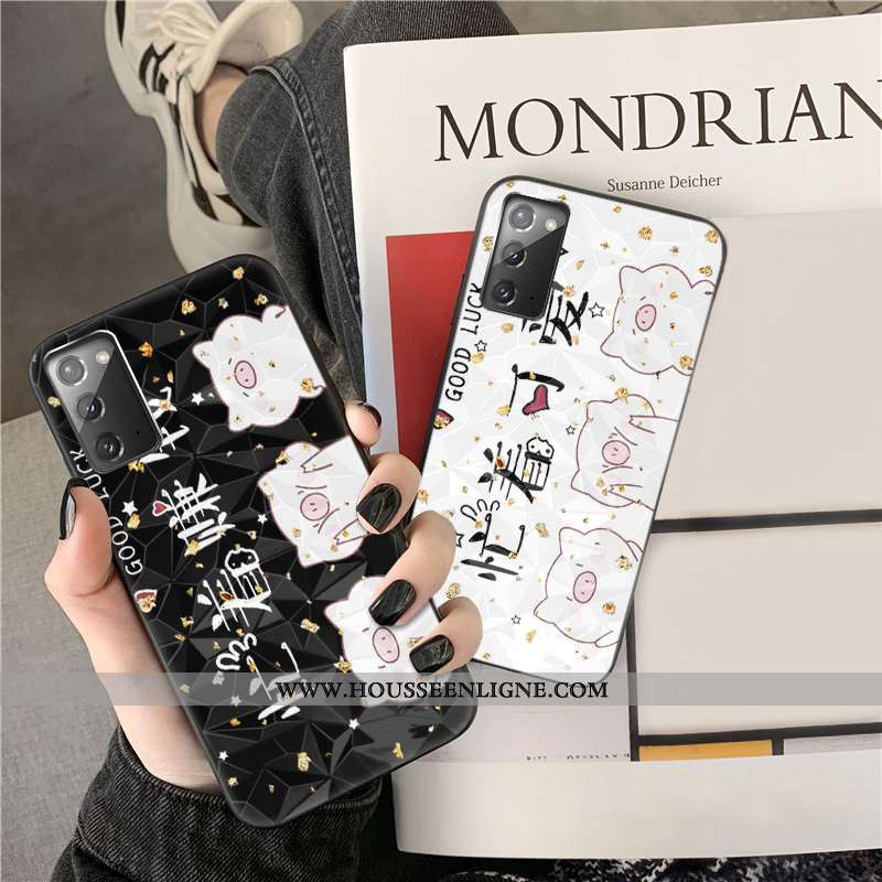 Housse Samsung Galaxy Note20 Tendance Dessin Animé Étoile Amoureux Téléphone Portable Coque Incassab