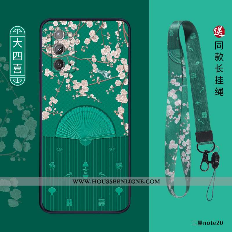 Housse Samsung Galaxy Note20 Tendance Légère Incassable Étoile Personnalité Délavé En Daim Téléphone