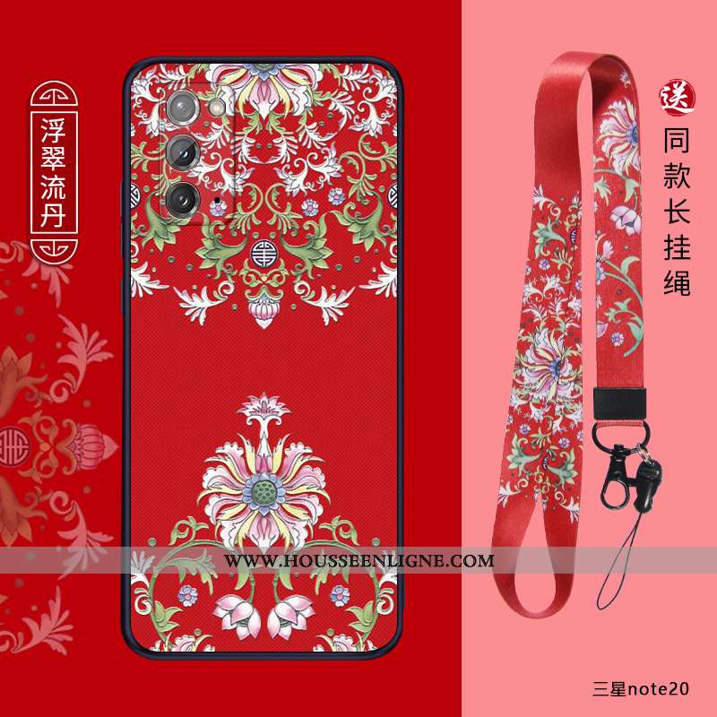 Housse Samsung Galaxy Note20 Tendance Légère Incassable Étoile Personnalité Délavé En Daim Téléphone