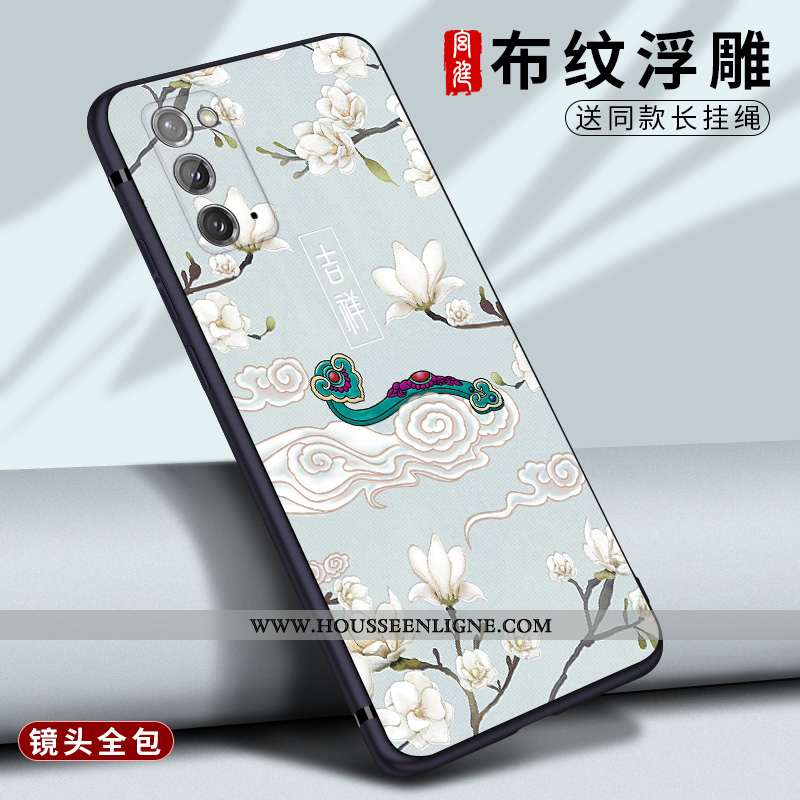 Housse Samsung Galaxy Note20 Tendance Légère Incassable Étoile Personnalité Délavé En Daim Téléphone