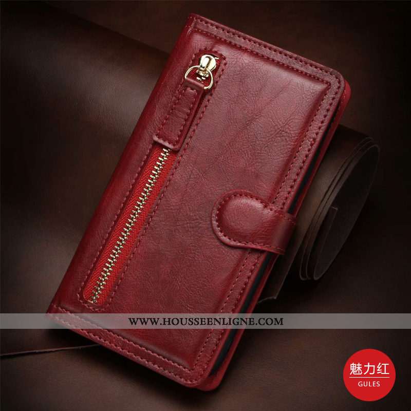 Housse Samsung Galaxy Note20 Ultra Cuir Véritable Étoile Téléphone Portable Coque Étui Marron