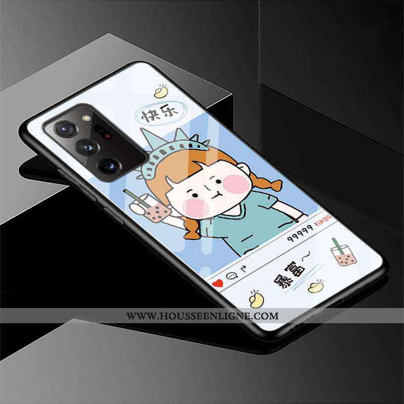 Housse Samsung Galaxy Note20 Ultra Délavé En Daim Protection Étui Incassable Étoile Jaune Coque