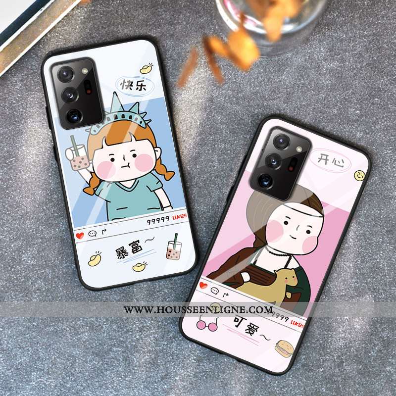 Housse Samsung Galaxy Note20 Ultra Délavé En Daim Protection Étui Incassable Étoile Jaune Coque