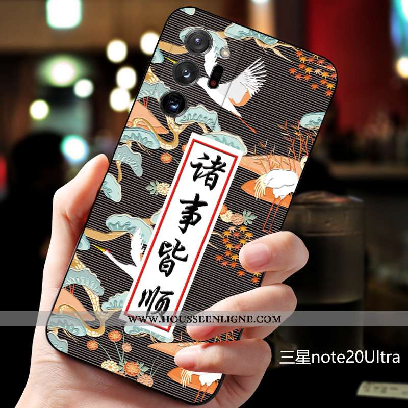 Housse Samsung Galaxy Note20 Ultra Fluide Doux Silicone Incassable Net Rouge Bleu Personnalisé Tout 