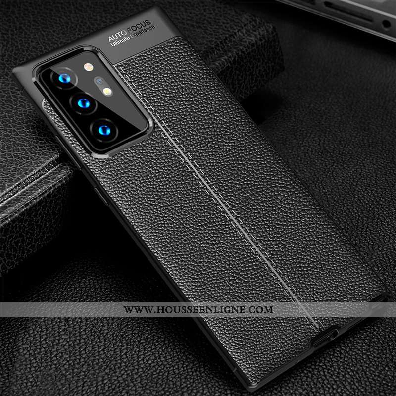 Housse Samsung Galaxy Note20 Ultra Personnalité Cuir Téléphone Portable Modèle Fleurie Étoile Rouge 