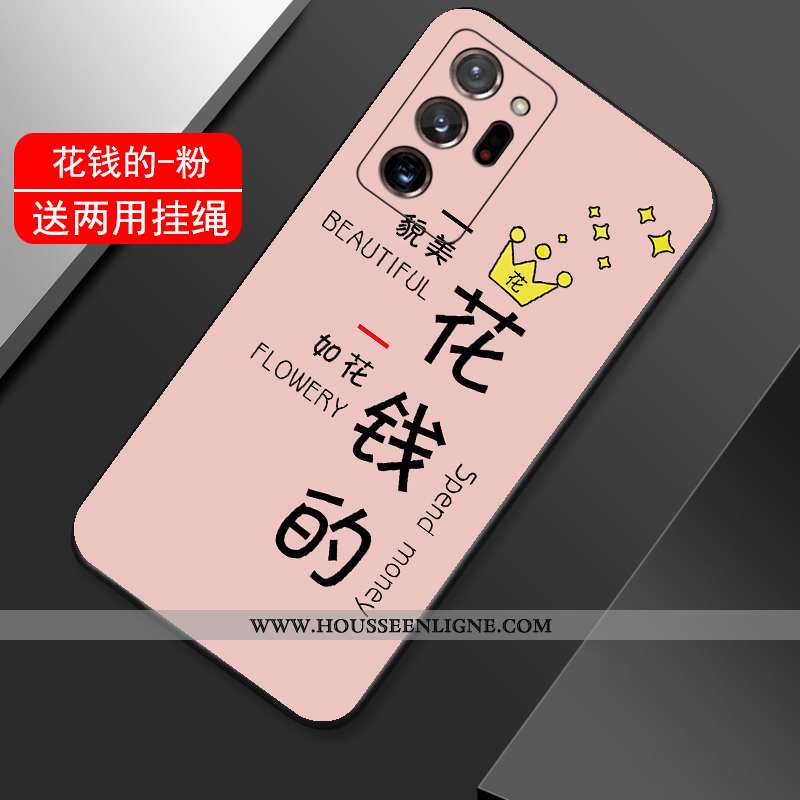 Housse Samsung Galaxy Note20 Ultra Tendance Légère Petit Ultra Étui Téléphone Portable Étoile Rose