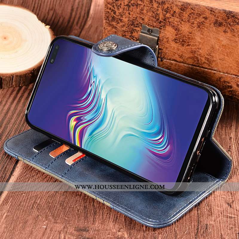 Housse Samsung Galaxy S10+ Cuir Protection Étui Incassable Coque Téléphone Portable Étoile Rouge