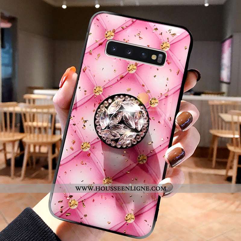 Housse Samsung Galaxy S10+ Fluide Doux Silicone Bleu Étui 2020 Légères Créatif