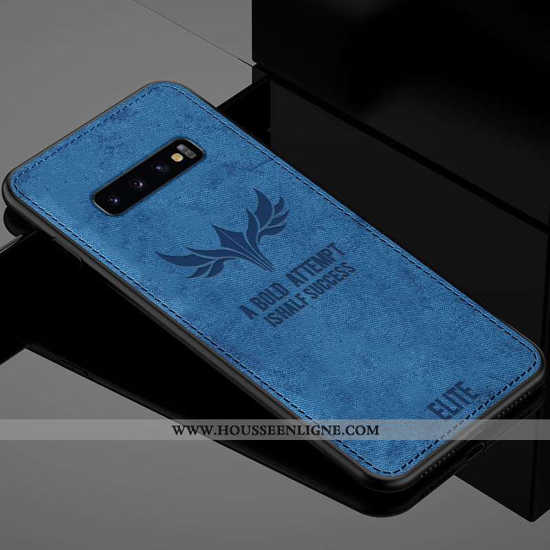 Housse Samsung Galaxy S10 Fluide Doux Silicone Couleur Unie Protection Difficile Vert Coque Verte