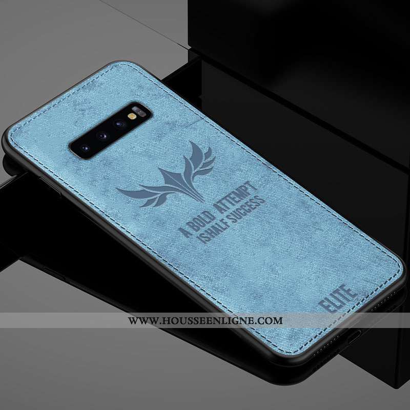 Housse Samsung Galaxy S10 Fluide Doux Silicone Couleur Unie Protection Difficile Vert Coque Verte