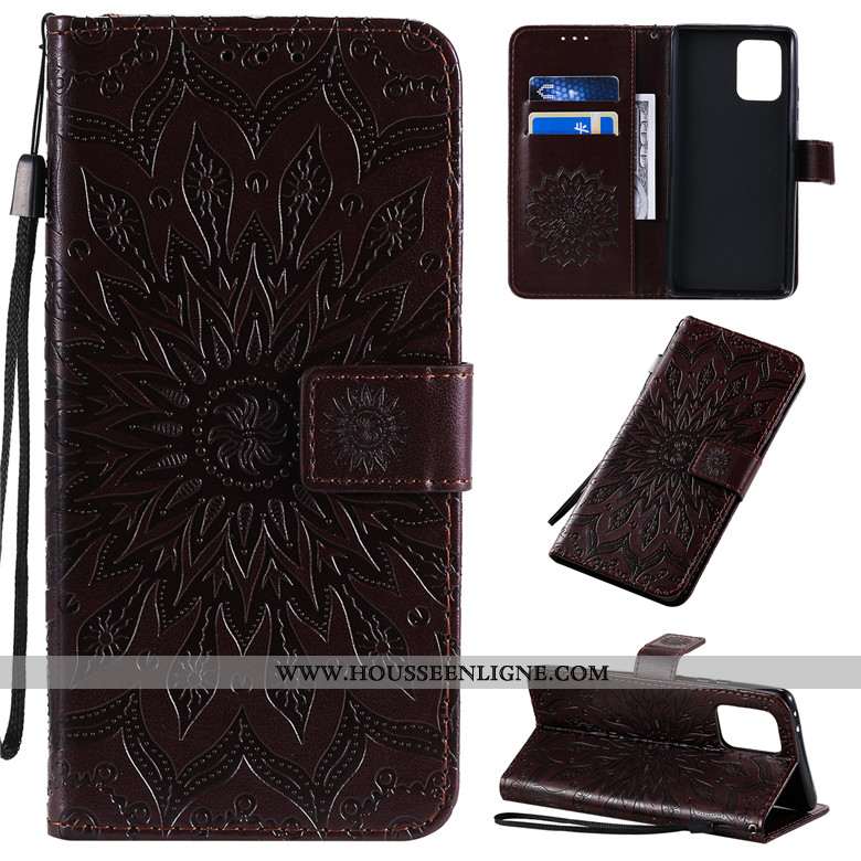 Housse Samsung Galaxy S10 Lite Cuir Protection Incassable Tout Compris Étui Téléphone Portable Étoil