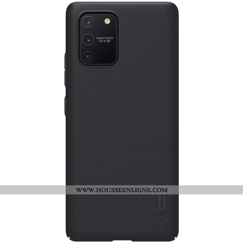 Housse Samsung Galaxy S10 Lite Délavé En Daim Ultra Bleu Légère Étoile Coque Étui