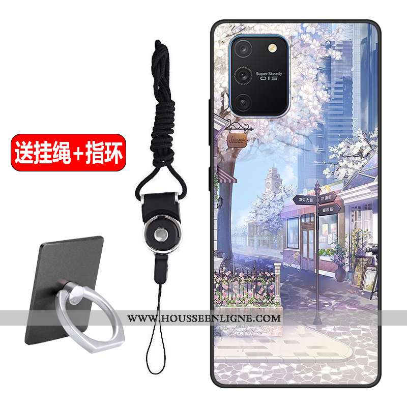 Housse Samsung Galaxy S10 Lite Fluide Doux Silicone Rose Tout Compris Petit Étui Simple