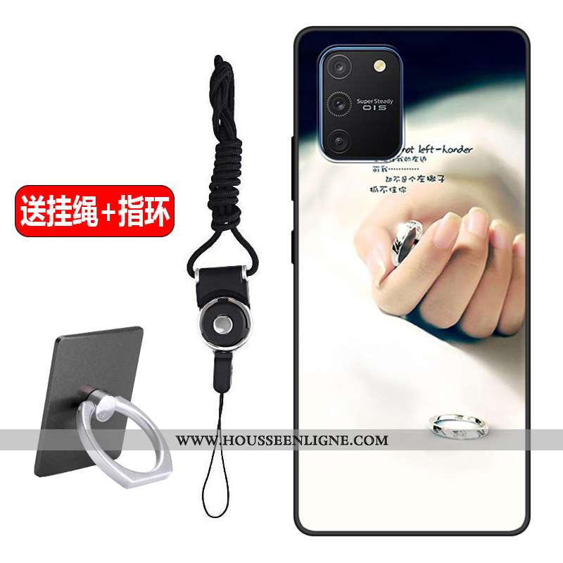 Housse Samsung Galaxy S10 Lite Fluide Doux Silicone Rose Tout Compris Petit Étui Simple