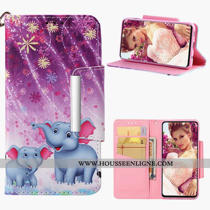 Housse Samsung Galaxy S10 Lite Silicone Protection Incassable Tout Compris Violet Coque Étoile