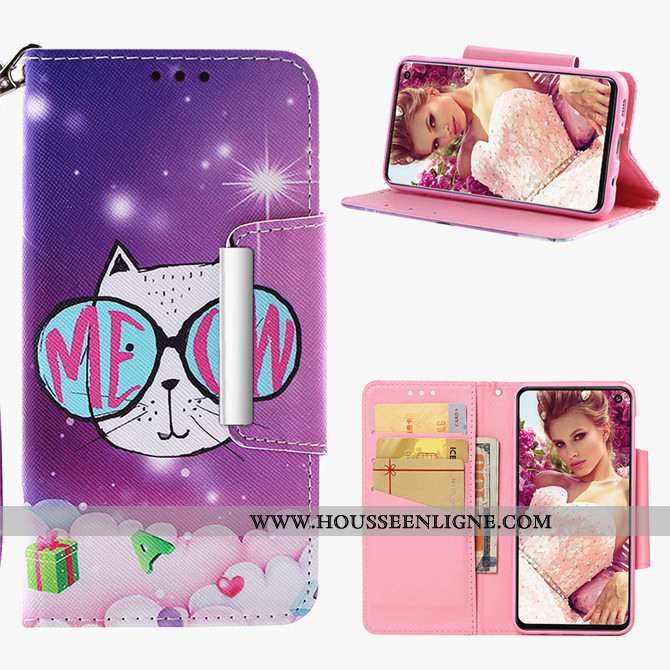 Housse Samsung Galaxy S10 Lite Silicone Protection Incassable Tout Compris Violet Coque Étoile