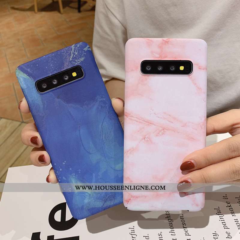 Housse Samsung Galaxy S10+ Légère Protection Tout Compris Étoile Ultra Incassable Simple Bleu