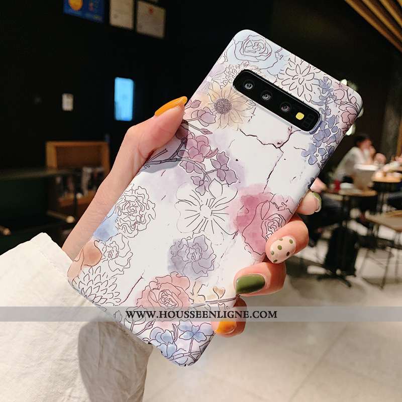 Housse Samsung Galaxy S10+ Légère Protection Tout Compris Étoile Ultra Incassable Simple Bleu