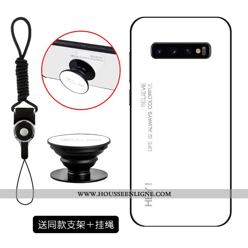 Housse Samsung Galaxy S10 Mode Protection Tendance Simple Téléphone Portable Dégradé Personnalité Ro