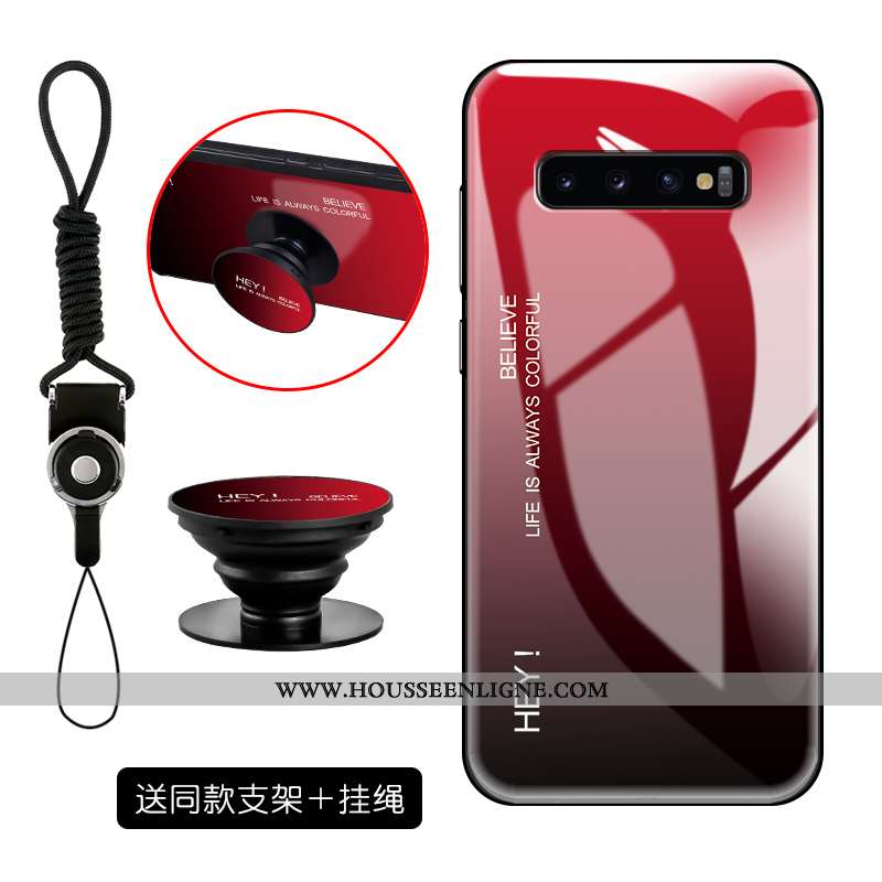 Housse Samsung Galaxy S10 Mode Protection Tendance Simple Téléphone Portable Dégradé Personnalité Ro