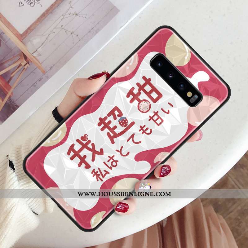 Housse Samsung Galaxy S10 Modèle Fleurie Protection Étoile Amoureux Blanc Incassable Étui Blanche