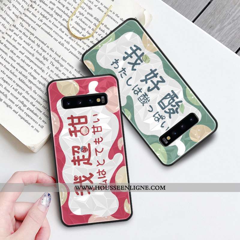 Housse Samsung Galaxy S10 Modèle Fleurie Protection Étoile Amoureux Blanc Incassable Étui Blanche