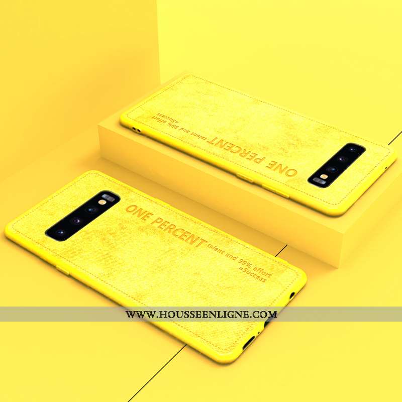 Housse Samsung Galaxy S10+ Protection Ultra Étoile Rose Étui Tout Compris Cuir