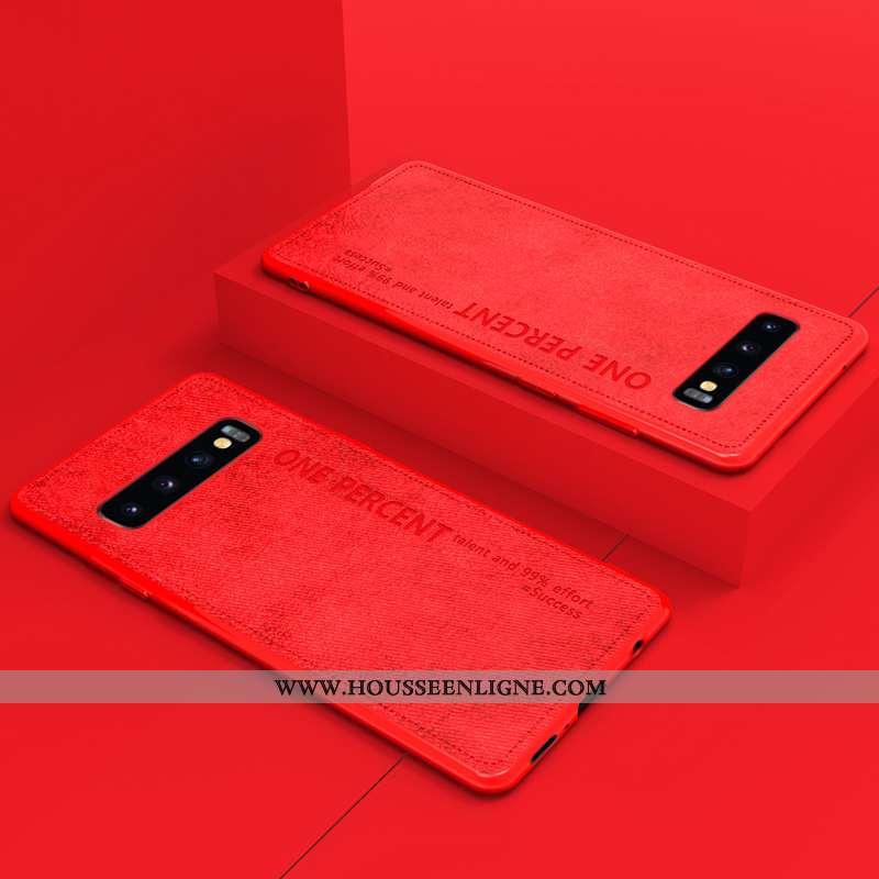 Housse Samsung Galaxy S10+ Protection Ultra Étoile Rose Étui Tout Compris Cuir