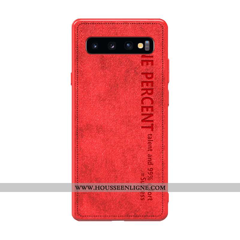 Housse Samsung Galaxy S10+ Protection Ultra Étoile Rose Étui Tout Compris Cuir