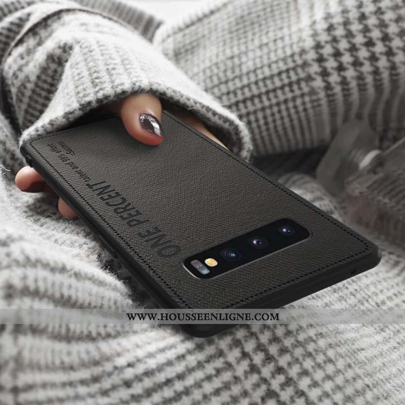 Housse Samsung Galaxy S10+ Protection Ultra Étoile Rose Étui Tout Compris Cuir