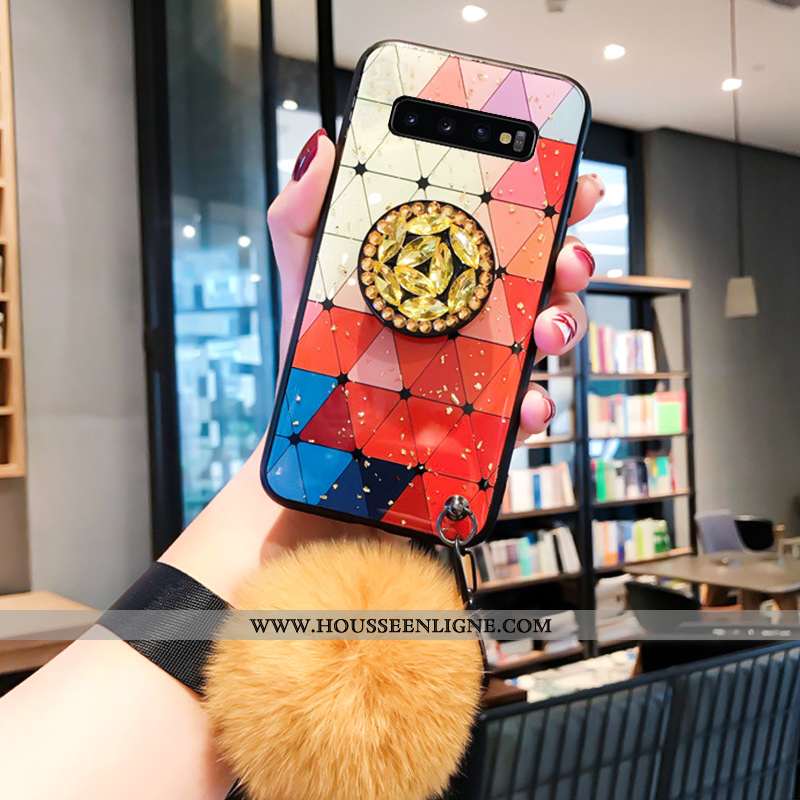 Housse Samsung Galaxy S10 Silicone Mode Tout Compris Tendance Vert Créatif Étoile Verte