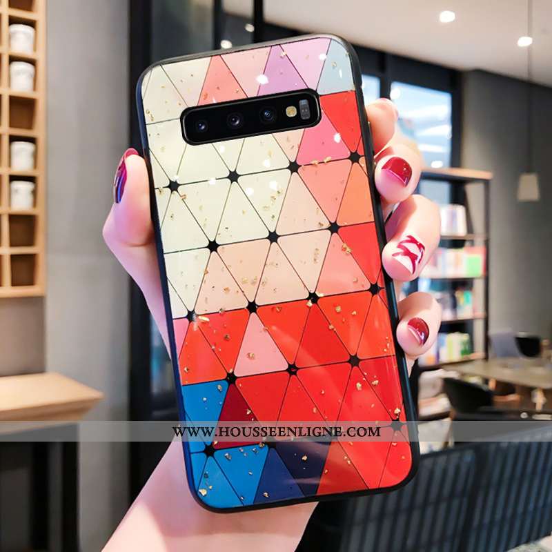 Housse Samsung Galaxy S10 Silicone Mode Tout Compris Tendance Vert Créatif Étoile Verte