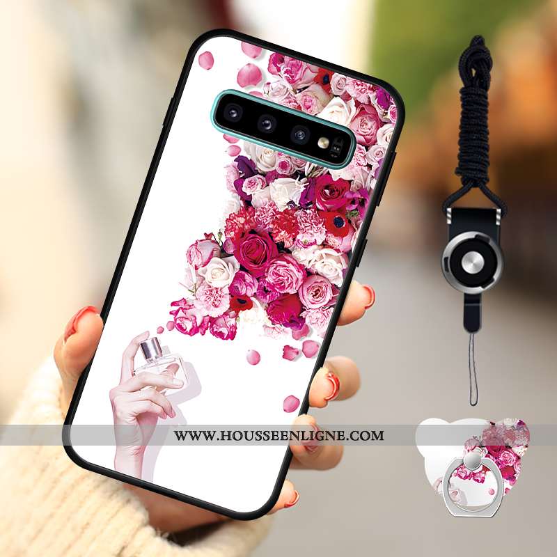 Housse Samsung Galaxy S10 Silicone Protection Coque Étoile Étui Incassable Tout Compris Bleu Foncé