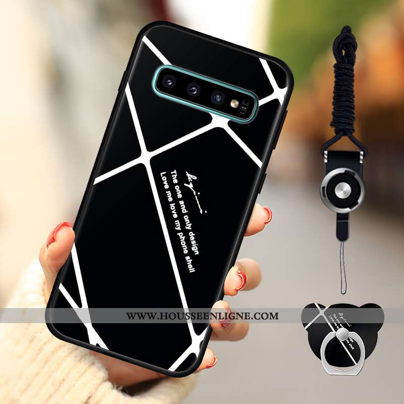 Housse Samsung Galaxy S10 Silicone Protection Coque Étoile Étui Incassable Tout Compris Bleu Foncé