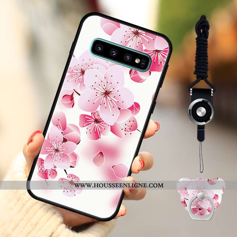 Housse Samsung Galaxy S10 Silicone Protection Coque Étoile Étui Incassable Tout Compris Bleu Foncé