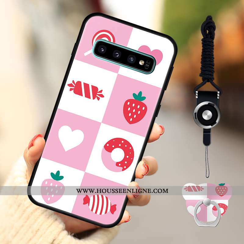 Housse Samsung Galaxy S10 Silicone Protection Coque Étoile Étui Incassable Tout Compris Bleu Foncé