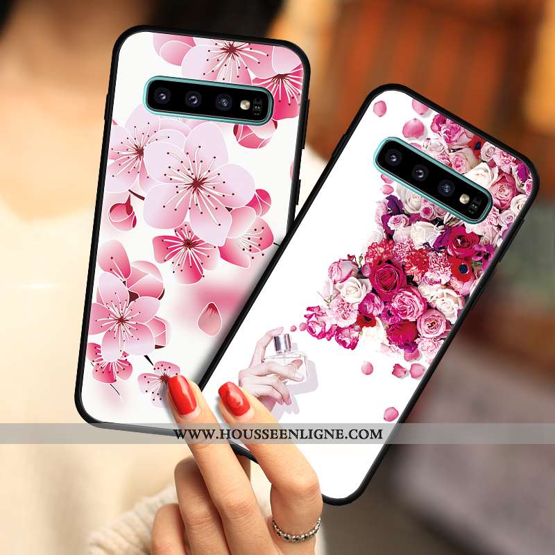 Housse Samsung Galaxy S10 Silicone Protection Coque Étoile Étui Incassable Tout Compris Bleu Foncé