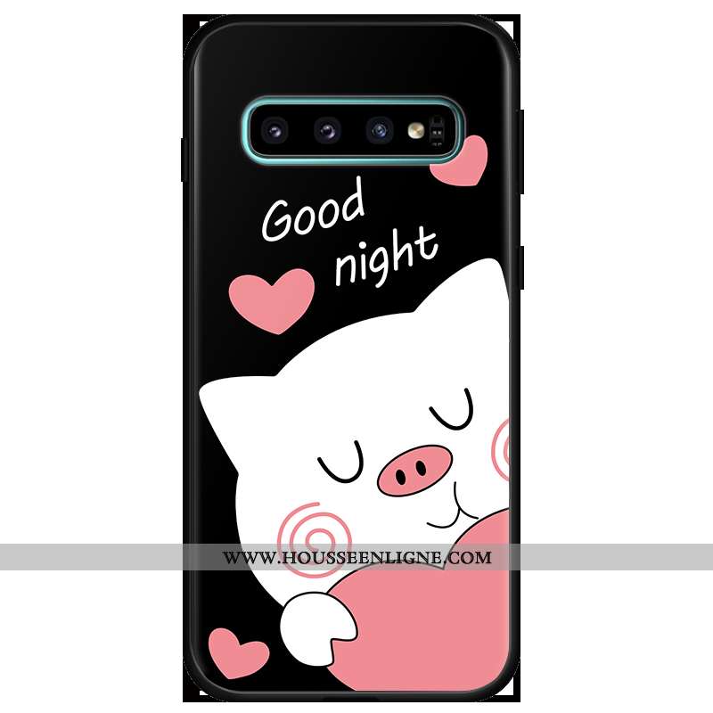Housse Samsung Galaxy S10 Silicone Protection Coque Étoile Étui Incassable Tout Compris Bleu Foncé