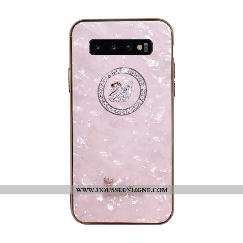 Housse Samsung Galaxy S10 Silicone Protection Étui Étoile Cristal Téléphone Portable Fluide Doux Bla
