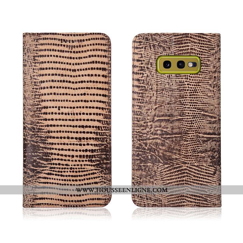 Housse Samsung Galaxy S10e Fluide Doux Protection Étoile Nouveau Clamshell Noir Téléphone Portable