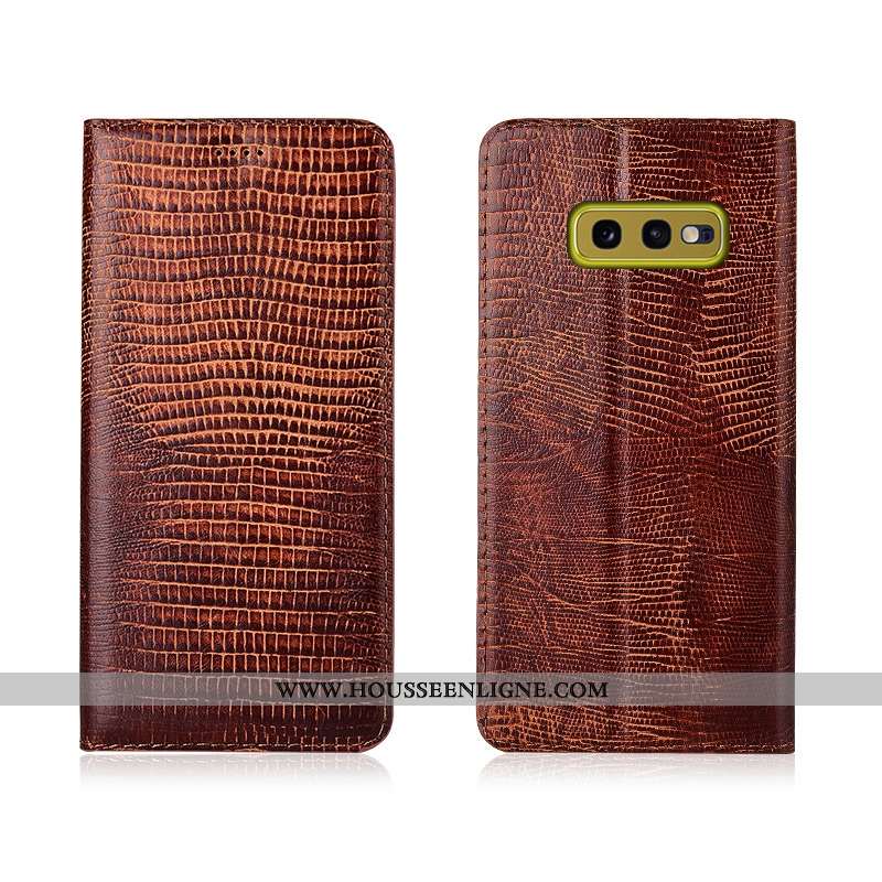 Housse Samsung Galaxy S10e Fluide Doux Protection Étoile Nouveau Clamshell Noir Téléphone Portable