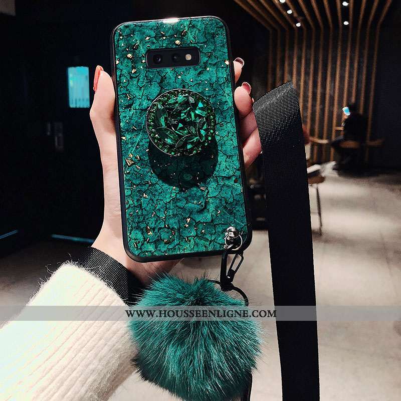 Housse Samsung Galaxy S10e Ornements Suspendus Ultra Silicone Tendance Protection Étui Incassable Vi