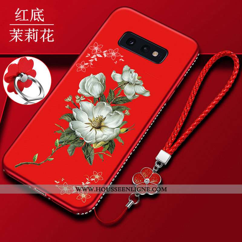 Housse Samsung Galaxy S10e Protection Délavé En Daim Incassable Personnalité Silicone Téléphone Port