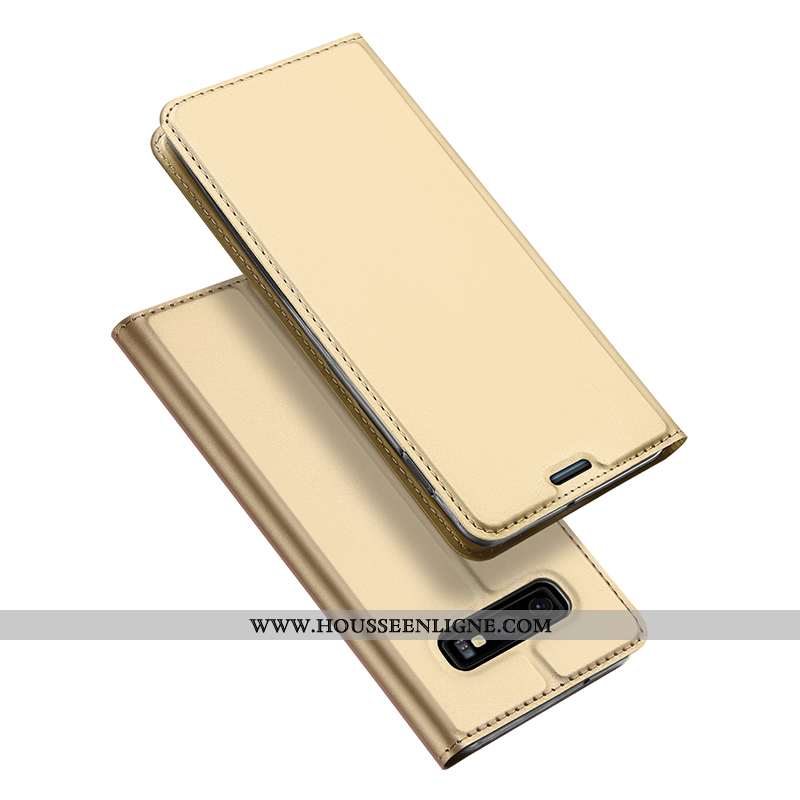 Housse Samsung Galaxy S10e Protection Portefeuille Tout Compris Téléphone Portable Business Bleu Mar