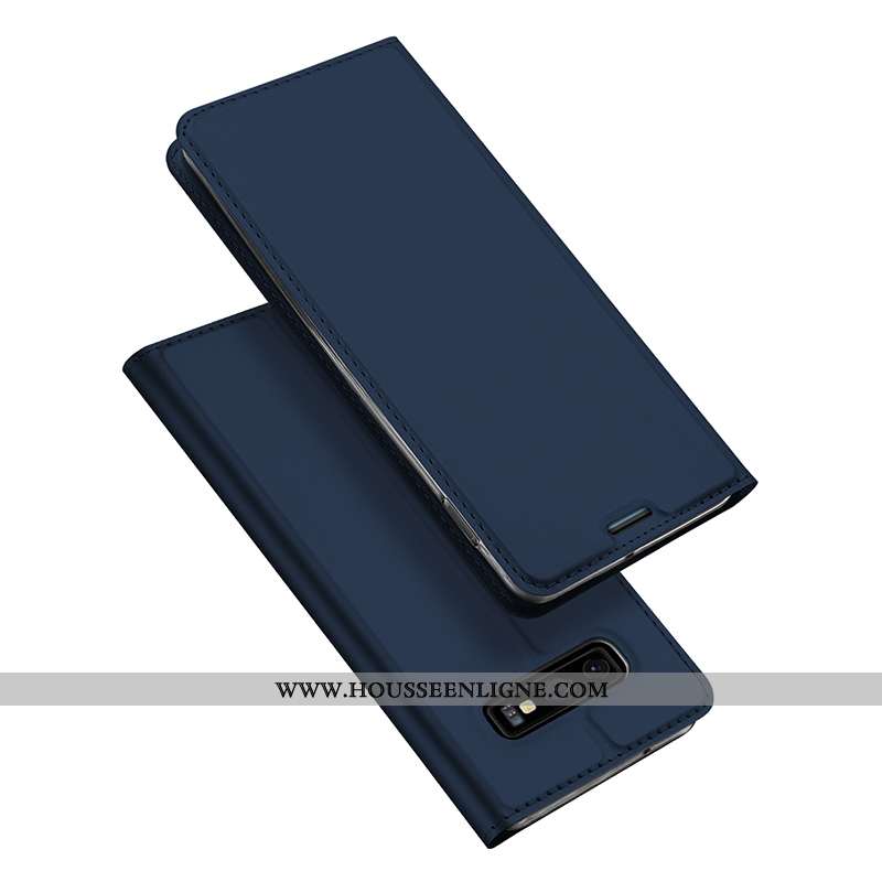 Housse Samsung Galaxy S10e Protection Portefeuille Tout Compris Téléphone Portable Business Bleu Mar