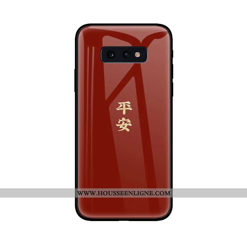 Housse Samsung Galaxy S10e Protection Verre Coque Téléphone Portable Créatif Jaune Personnalité