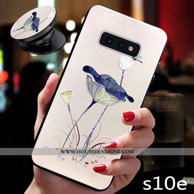 Housse Samsung Galaxy S10e Silicone Protection Net Rouge Nouveau Incassable Étoile Bleu