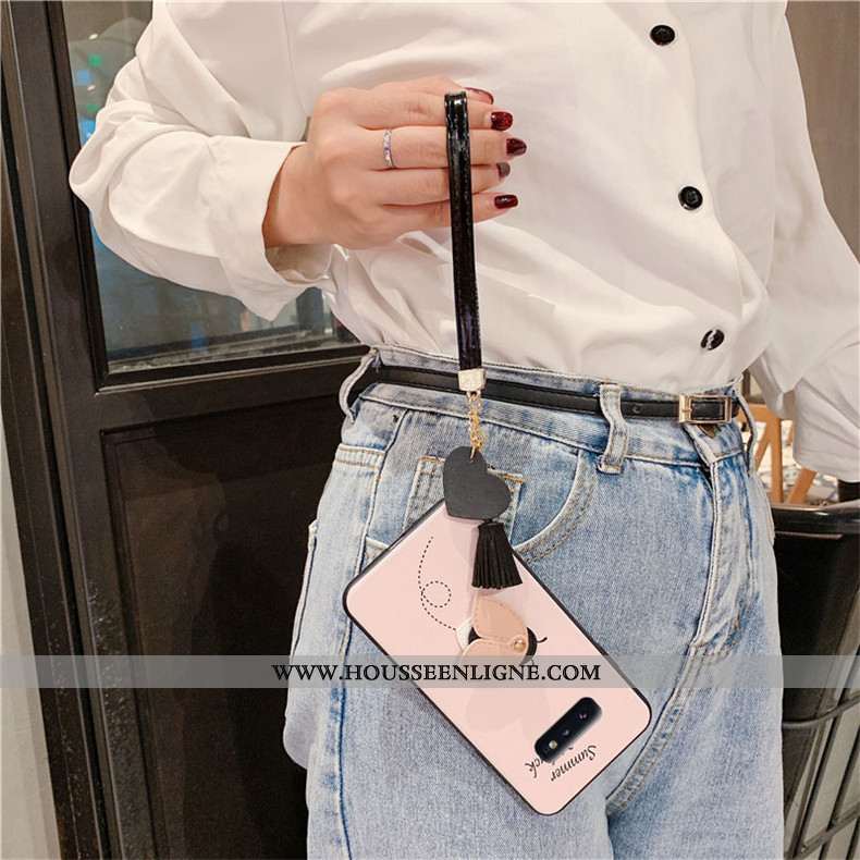 Housse Samsung Galaxy S10e Tendance Fluide Doux Tout Compris Silicone Étui Incassable Étoile Bleu
