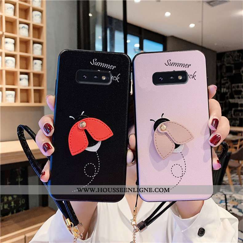 Housse Samsung Galaxy S10e Tendance Fluide Doux Tout Compris Silicone Étui Incassable Étoile Bleu