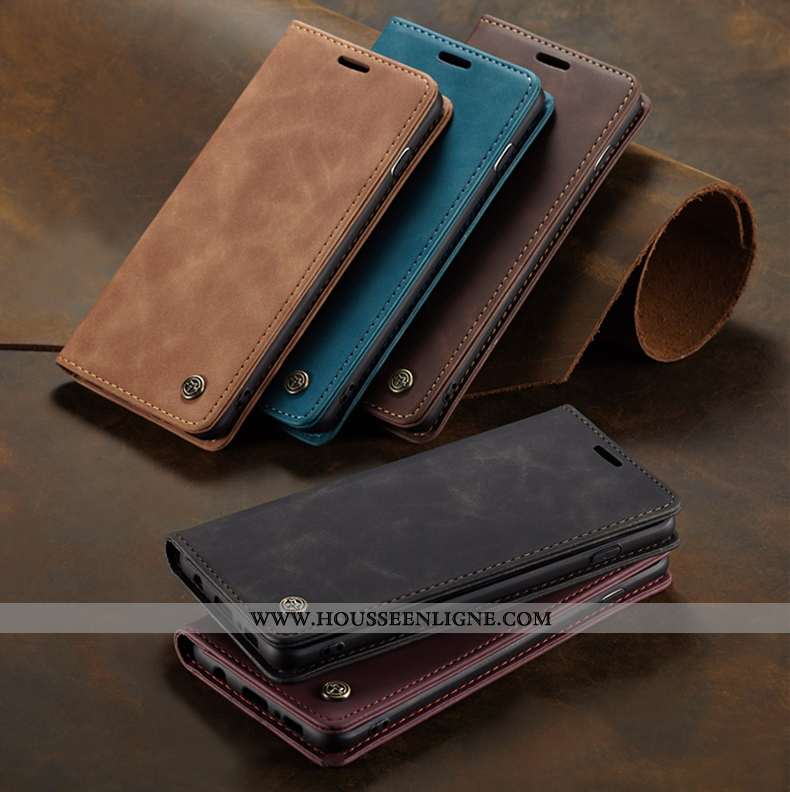 Housse Samsung Galaxy S10e Ultra Légère Net Rouge Cuir Personnalité Étui Étoile Noir